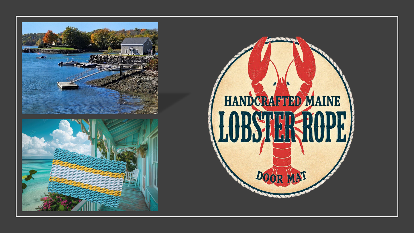 811 Handcrafted Woven Rope Door Mats - Maine in Maine
