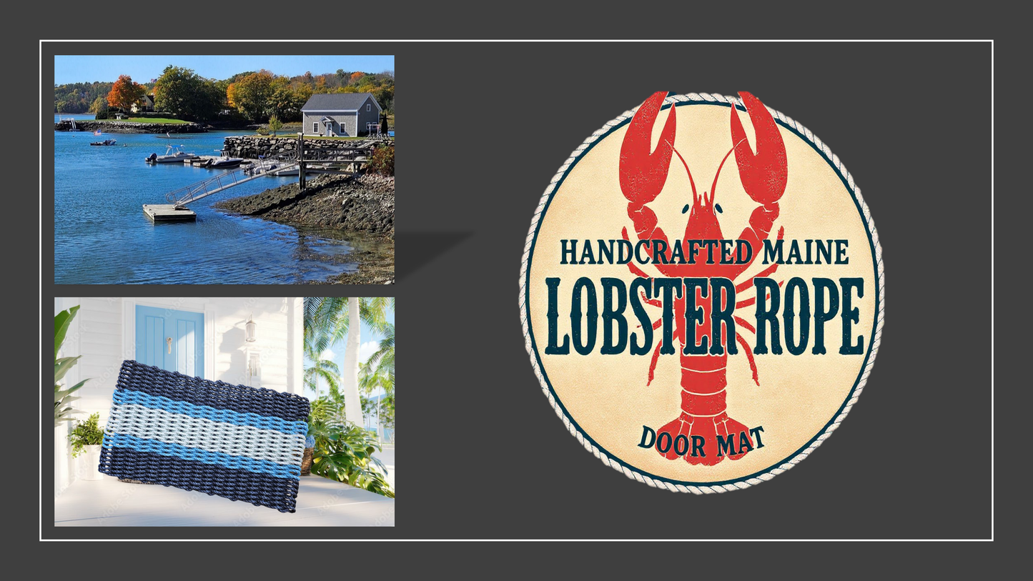 812 Handcrafted Woven Rope Door Mats - Maine in Maine