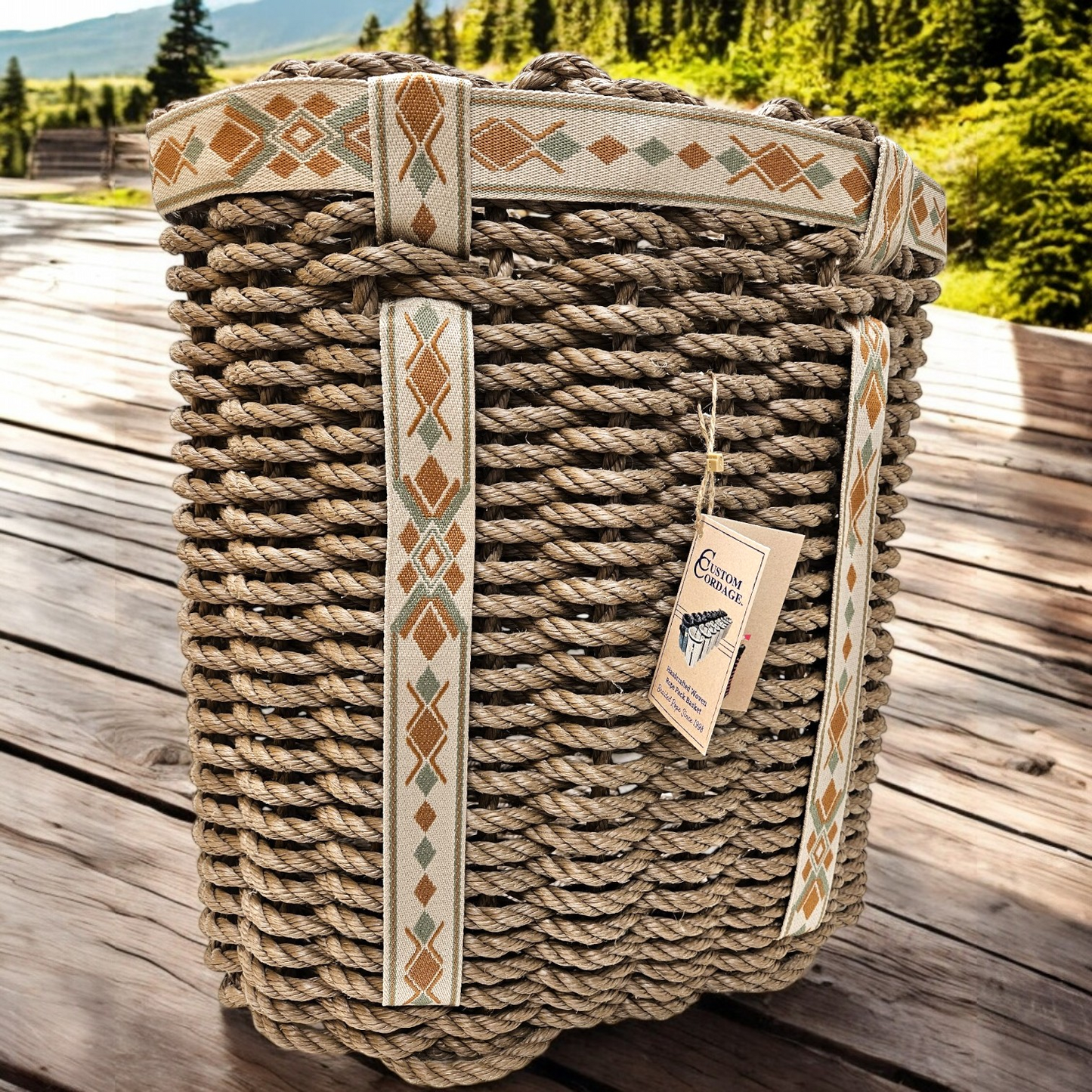 NEW DESIGNS COMING SOON Handcrafted Woven Rope Pack Basket "OUTDOOR VENTURE SERIES" SNEAK PEAK